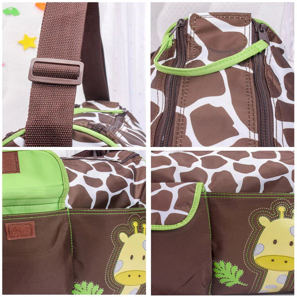 Printed Diaper Bag Backpack – Waterproof Baby Travel Bag for Moms & Dads