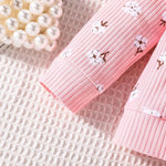 Load image into Gallery viewer, Girls Floral Print Full Sleeves Flare Co-Ord Outfit