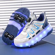 LED Roller Skate Shoes with Wheels – Light-Up Sneakers for Kids and Teens