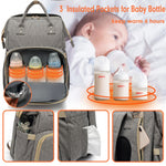 Load image into Gallery viewer, Waterproof Unisex Diaper Backpack – Multi-Pocket Baby Bag for Moms &amp; Dads
