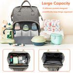 Load image into Gallery viewer, Waterproof Unisex Diaper Backpack – Multi-Pocket Baby Bag for Moms &amp; Dads